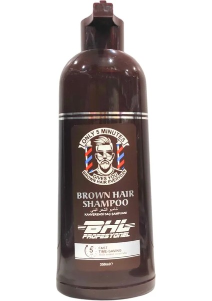 Bhl Profesyonel Saç Sakal Beyaz Kapatıcı Kahverengi Şampuan 350ML.