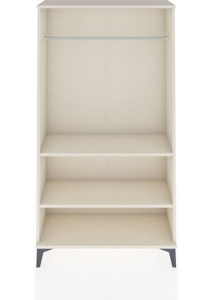 Arges Dolap 2 Raflı Kapaklı Tek Askılı 88X30X163 Aytaşı-Aytaşı