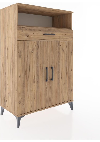 Hyperion Dolap 3 Raflı Tek Çekmeceli 2 Kapaklı 88X44X134 Çam-Çam fiyatları