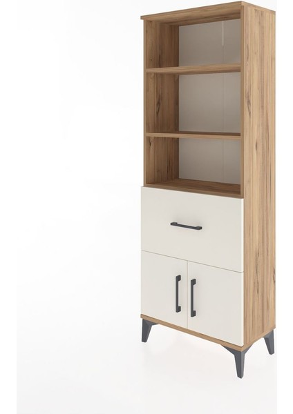 Arges Dolap 3 Raflı Tek Çekmeceli 2 Kapaklı 60X30X163 Çam-Aytaşı modelleri