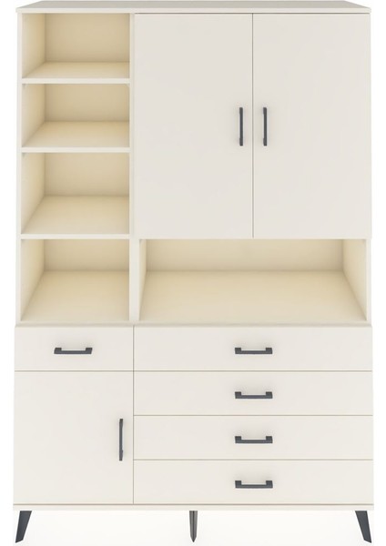 Hyperion Dolap 8 Raflı 5 Çekmeceli 3 Kapaklı 132X44X195 Aytaşı-Aytaşı/aytaşı