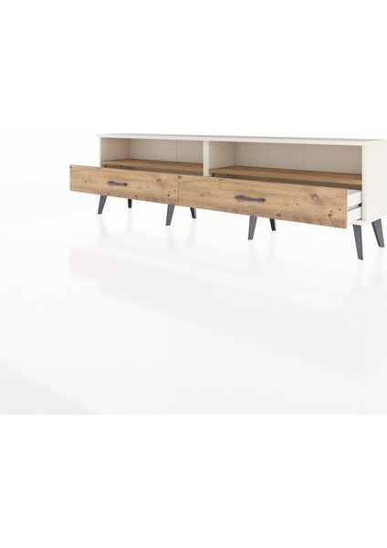 Arges Tv Ünitesi 2 Raflı 2 Çekmeceli 176X30X51 Aytaşı-Çam/çam modelleri
