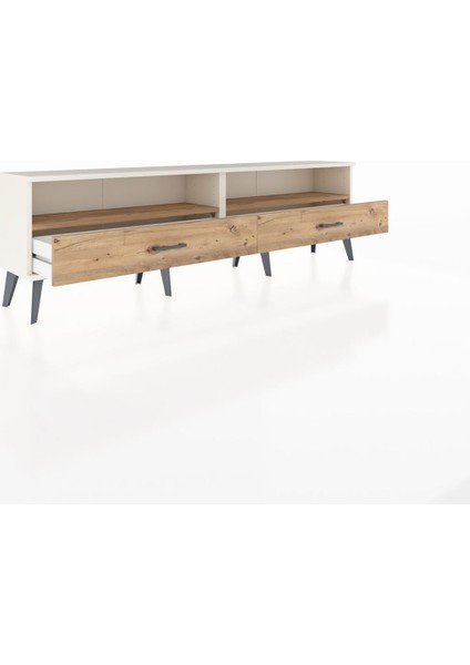 Arges Tv Ünitesi 2 Raflı 2 Çekmeceli 176X30X51 Aytaşı-Çam/çam indirimleri