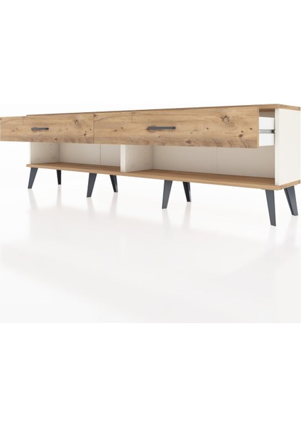 Arges Tv Ünitesi 2 Çekmeceli 176X30X51 Aytaşı-Çam/çam fırsatları
