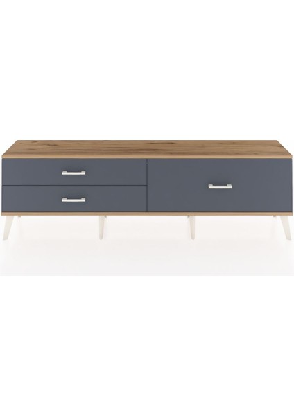 Arges Tv Ünitesi 3 Çekmeceli 176X30X51 Antrasit-Çam/antrasit