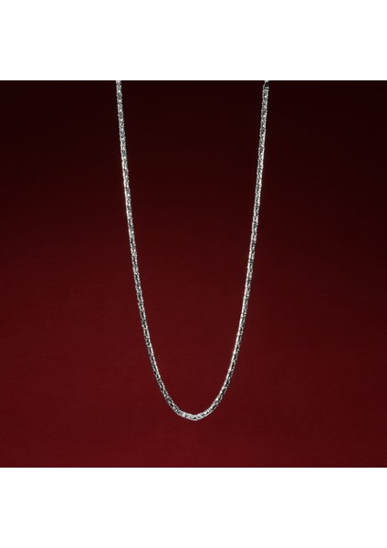 120 Mikron Naturel Yuvarlak Kral Gümüş Zincir modelleri
