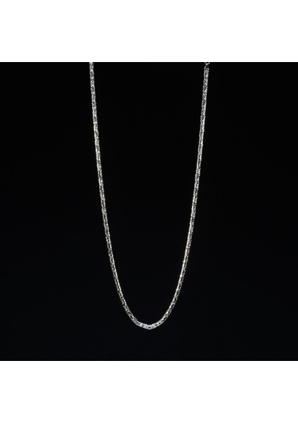 120 Mikron Naturel Yuvarlak Kral Gümüş Zincir fırsatları