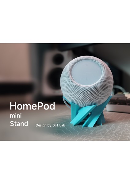 Apple Homepod Mini Sanatsal Spiral Stand Tutucu - Özel Tasarım Dekoratif Masaüstü Altlık fırsatları