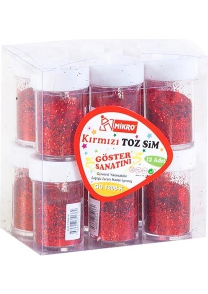 Mikro Toz Sim Kırmızı Gg 12-08K 12'li Kutu