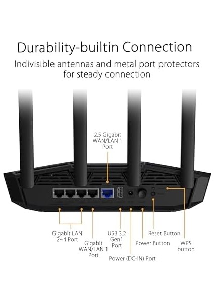 TUF-BE3600 BE3600 Wifi7 Dual-Band Gaming Extendable Router modelleri