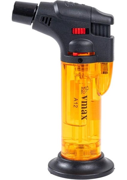 Doldurulabilir Pürmüz Çakmak - Torch - Metal Başlıklı - A12 - Turuncu