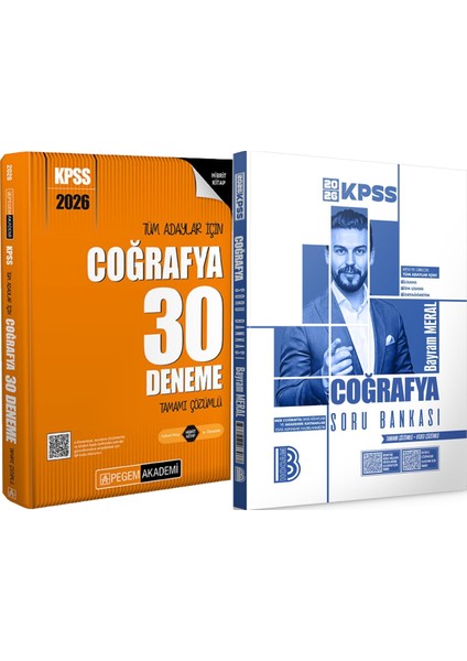 2026 Kpss Tüm Adaylar Için Coğrafya 30 Deneme Çözümlü - 2026 Kpss Coğrafya Çözümlü Soru