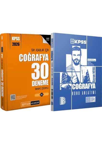 2026 Kpss Tüm Adaylar Için Coğrafya 30 Deneme Çözümlü - 2026 Kpss Coğrafya Konu Anlatımı