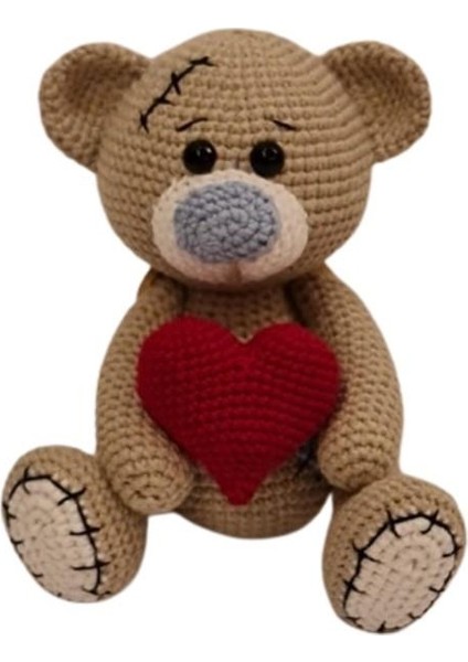 Sevimli Ayıcık Teddy Amigurumi Organik Oyuncak