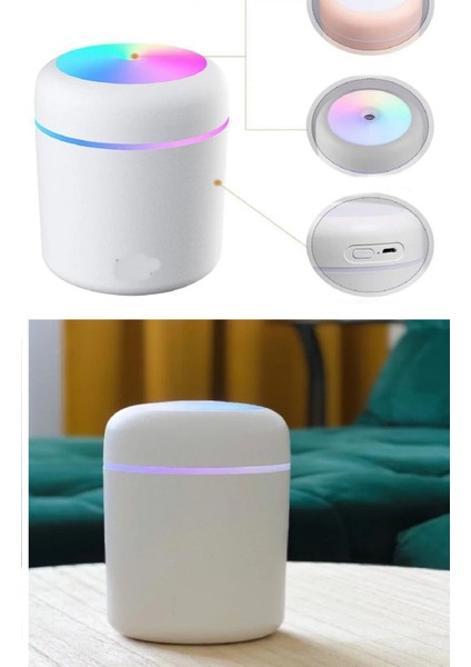 300 ml Ultrasonik Hava Nemlendirici Buhar Makinesi USB Li Işıklı 2 Çubuklu Aroma Difüzörü fiyatları