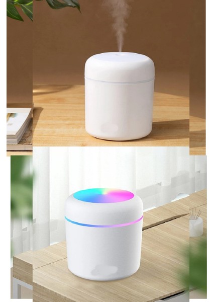 300 ml Ultrasonik Hava Nemlendirici Buhar Makinesi USB Li Işıklı 2 Çubuklu Aroma Difüzörü modelleri