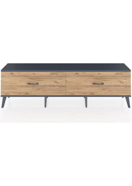 Arges Tv Ünitesi 2 Çekmeceli 176X30X51 Aytaşı-Antrasit/çam