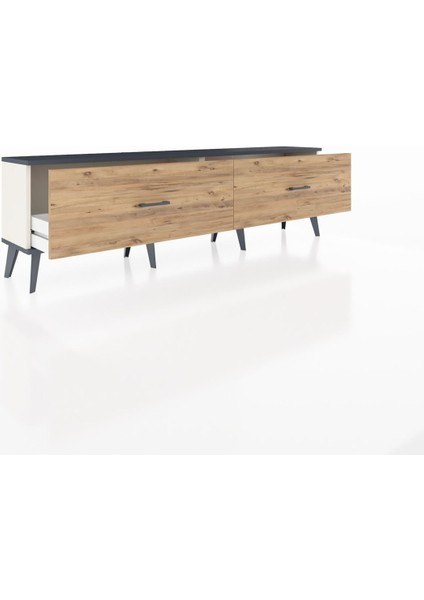 Arges Tv Ünitesi 2 Çekmeceli 176X30X51 Aytaşı-Antrasit/çam indirimleri