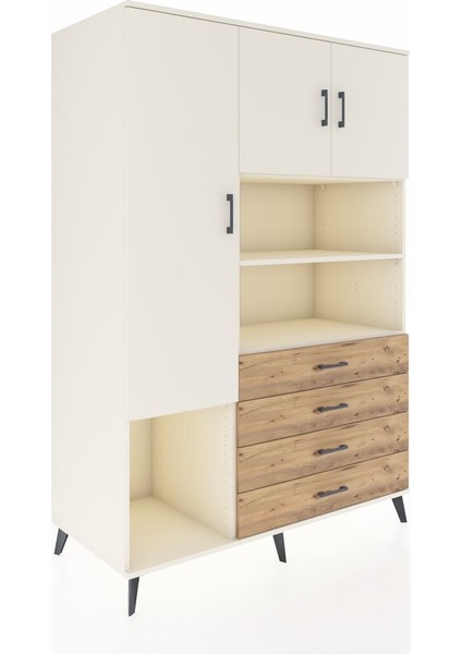 Kronos Dolap 7 Raflı 4 Çekmeceli 3 Kapaklı 132X59X195 Aytaşı-Aytaşı/çam fiyatları