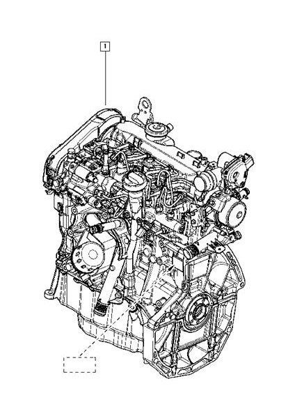 KOMPLE MOTOR RENAULT MEGANE 4 2016 1.5DCI K9K 656 INDEX 8201719382