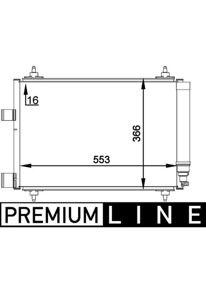 KLİMA RADYATÖRÜ KONDENSER PEUGEOT P307-P307 SW CITROEN C4-C5 2.0 HDI 6453 FH 6453 FP 6455 AC
