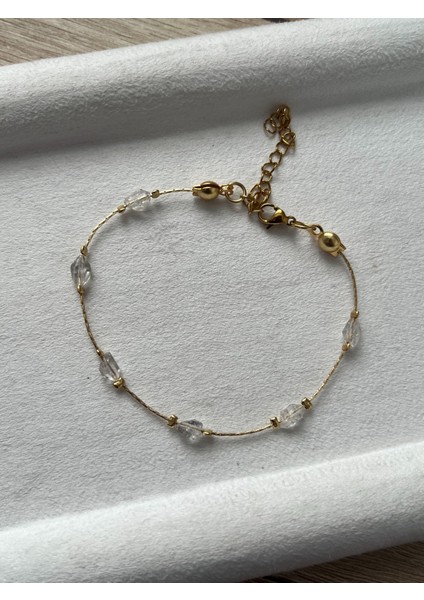 Herkimes Elması Altın Kaplama Bileklik