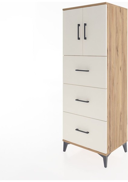 Hyperion Dolap 2 Raflı 3 Çekmeceli 2 Kapaklı 60X44X163 Çam-Aytaşı modelleri