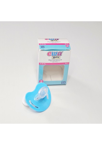 2'li Bebek Emzik Damaklı Silikon Emzik Ewa Baby 6-18 Ay