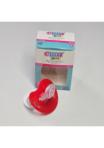 2'li Bebek Emzik Damaklı Silikon Emzik Ewa Baby 6-18 Ay