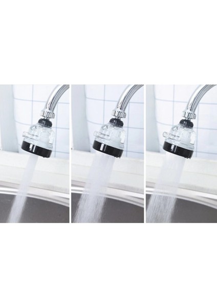 Mutfak Banyo Için Su Emici Musluk Matı + Şeffaf 3 Fonksiyonlu Oynar Musluk Başlığı 2'li Set A4B5C6 indirimleri