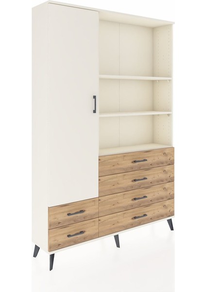 Arges Dolap 7 Raflı 6 Çekmeceli Tek Kapaklı 132X30X195 Aytaşı-Aytaşı/çam fiyatları