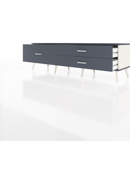 Hyperion Tv Ünitesi 3 Çekmeceli 176X44X51 Aytaşı-Antrasit/antrasit modelleri