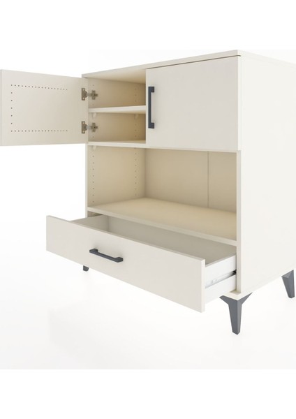 Hyperion Şifonyer 3 Raflı Tek Çekmeceli 2 Kapaklı 88X44X96 Aytaşı-Aytaşı fırsatları