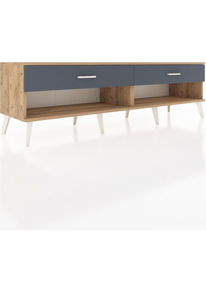 Hyperion Tv Ünitesi 2 Çekmeceli 176X44X51 Çam-Çam/antrasit fiyatları
