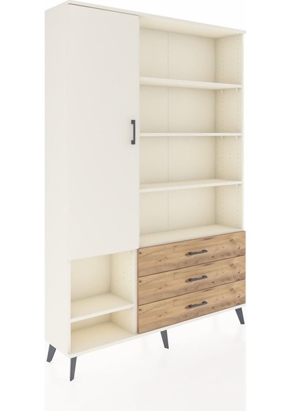 Arges Dolap 9 Raflı 3 Çekmeceli Tek Kapaklı 132X30X195 Aytaşı-Aytaşı/çam fiyatları