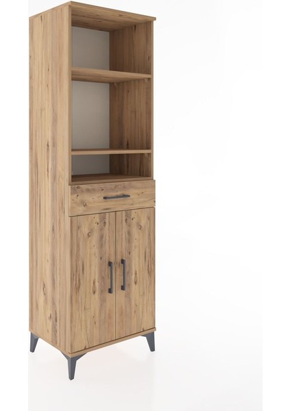 Hyperion Dolap 4 Raflı Tek Çekmeceli 2 Kapaklı 60X44X195 Çam-Çam fiyatları