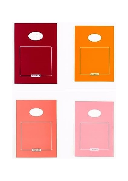 A5 Renkli Bloknot 50 Yaprak, Noktalı 8'li Paket, Renkli modelleri