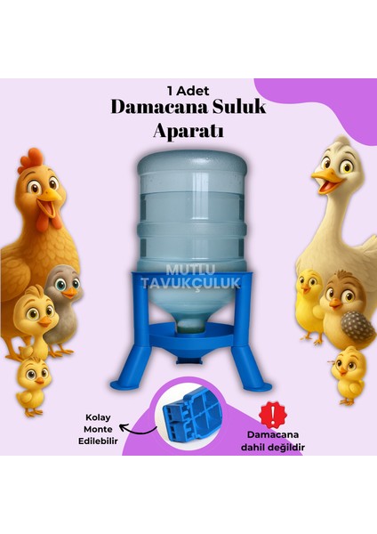 1 Adet Akıllı Otomatik Damacana Aparatı Güvercin Suluk Tavuk Suluğu Civciv Hindi Kaz Ördek Keklik