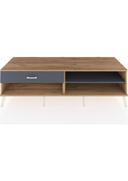 Kronos Tv Ünitesi Tek Raflı Tek Çekmeceli 176X59X51 Çam-Antrasit/antrasit