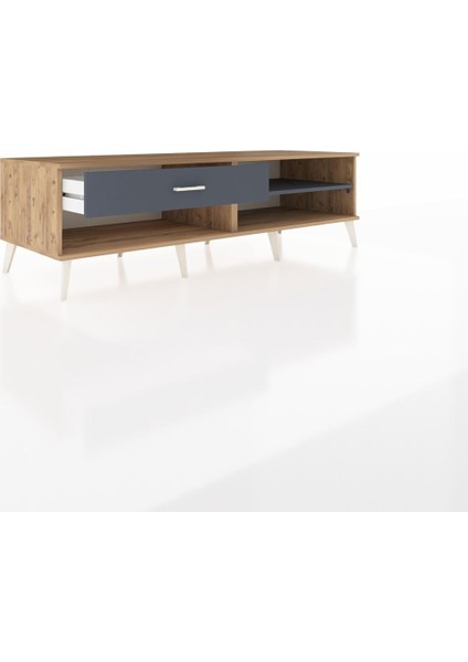 Kronos Tv Ünitesi Tek Raflı Tek Çekmeceli 176X59X51 Çam-Antrasit/antrasit indirimleri