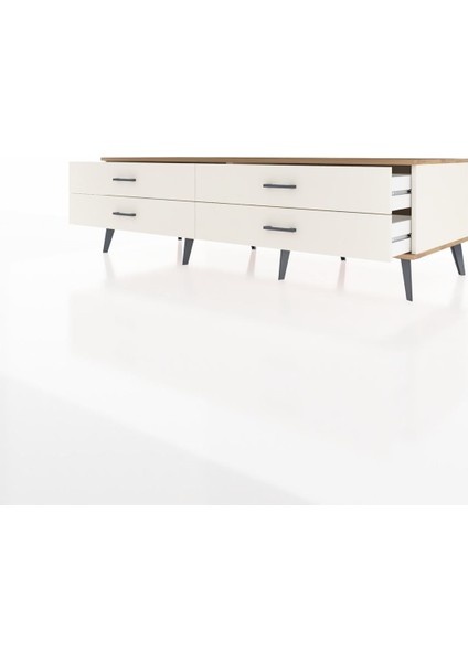 Kronos Tv Ünitesi 4 Çekmeceli 176X59X51 Aytaşı-Çam/aytaşı modelleri
