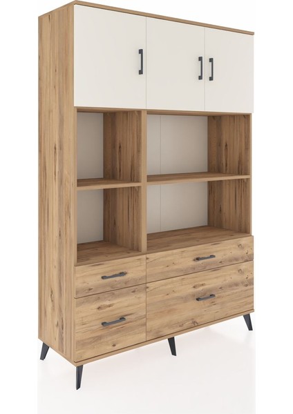 Hyperion Dolap 8 Raflı 4 Çekmeceli 3 Kapaklı 132X44X195 Çam-Aytaşı/çam fiyatları