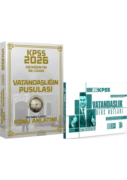 2026 Kpss Lise Ortaöğretim Ön Lisans Vatandaşlığın Pusulası Konu - 2026 Kpss Vatandaşlık Ders Notları