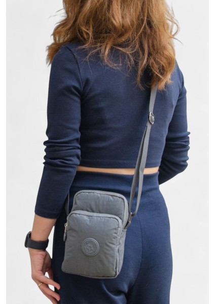 Krinkıl Kumaş Mini Omuz Çantası Çapraz Çanta LD614