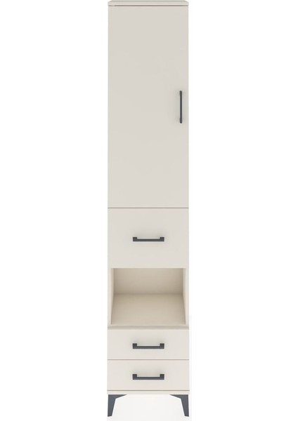 Arges Dolap 4 Raflı 3 Çekmeceli Tek Kapaklı 44X30X221 Aytaşı-Aytaşı