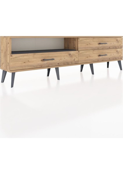 Arges Tv Ünitesi Tek Raflı 3 Çekmeceli 176X30X51 Çam-Antrasit/çam fiyatları