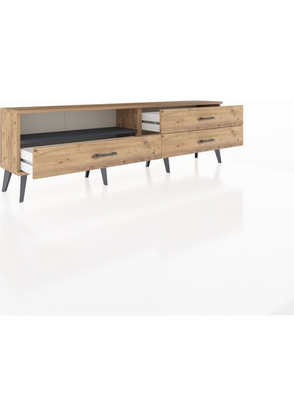 Arges Tv Ünitesi Tek Raflı 3 Çekmeceli 176X30X51 Çam-Antrasit/çam indirimleri