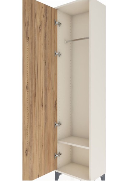 Arges Dolap Tek Raflı Tek Kapaklı Tek Askılı 44X30X182 Aytaşı-Çam indirimleri