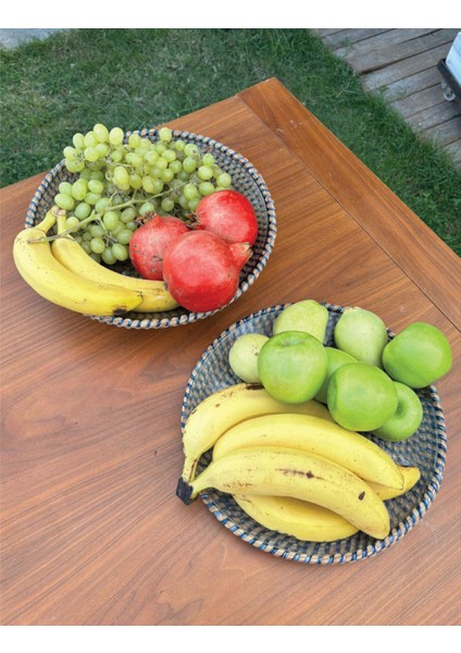 Rustik Tarz Doğal Ip Örgü 2’li Sunum Seti – Hasır Dokulu El Yapımı Leke Tutmaz Sofra Ürünü