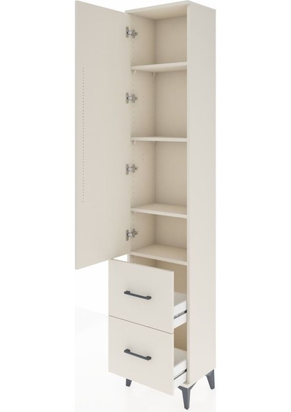 Arges Dolap 4 Raflı 2 Çekmeceli Tek Kapaklı 44X30X221 Aytaşı-Aytaşı fırsatları